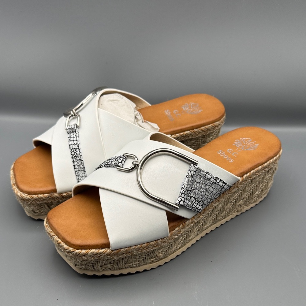 GC Shoes Lindsey Espadrille Wedge Sandals